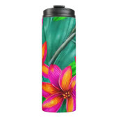 Bouteilles Isothermes Modèle floral Paradis tropical (Devant)