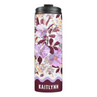 Modèle floral pourpre Feuille de Bourgogne Personn