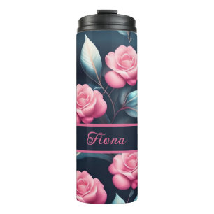 Bouteilles Isothermes modèles de roses roses romantiques et délicats