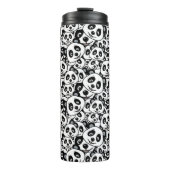 Bouteilles Isothermes Modern Black and White Cute Panda Bear Pattern (Devant)