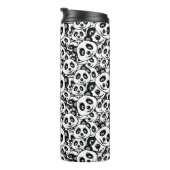 Bouteilles Isothermes Modern Black and White Cute Panda Bear Pattern (Tourné sur la droite)