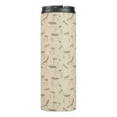 Bouteilles Isothermes Modern Deer Illustration Beige Pattern (Dos)
