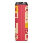 Bouteilles Isothermes Modern Geometric Blocks Pattern Design (Dos)