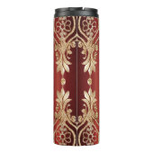 Bouteilles Isothermes Modern Gold Red Floral Thermal Tumbler (Dos)