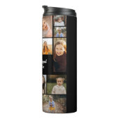 Bouteilles Isothermes Modern Personalized 16 Photo Collage Custom Color  (Tourné sur la droite)