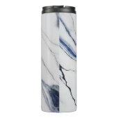 Bouteilles Isothermes Modern Personalized Off-White Blue Marble  (Dos)