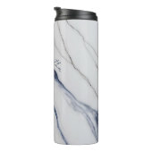 Bouteilles Isothermes Modern Personalized Off-White Blue Marble  (Tourné sur la droite)