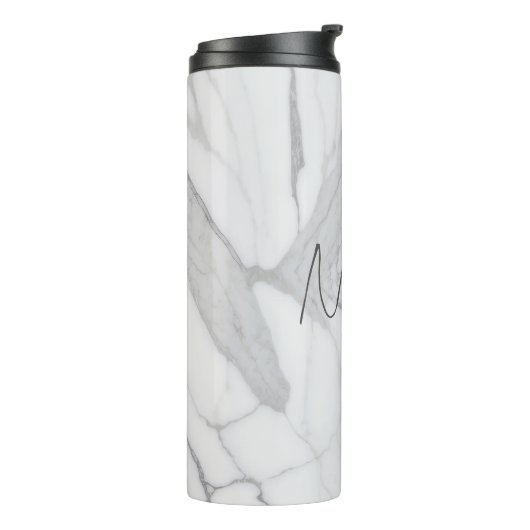 Bouteilles Isothermes Modern Personalized White Marble Pattern (Tourné sur la gauche)