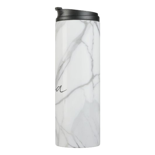 Bouteilles Isothermes Modern Personalized White Marble Pattern (Tourné sur la droite)