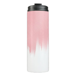 Bouteilles Isothermes Modern Pink Brush strokes white Design