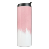 Bouteilles Isothermes Modern Pink Brush strokes white Design (Tourné sur la gauche)