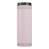Bouteilles Isothermes Modern Pink Flowers Thermal Tumbler (Dos)