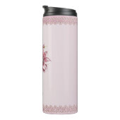 Bouteilles Isothermes Modern Pink Flowers Thermal Tumbler (Tourné sur la droite)
