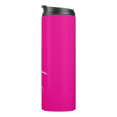 Bouteilles Isothermes Modern Pink Script Name Thermal Tumbler (Tourné sur la droite)
