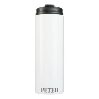 Bouteilles Isothermes Modern Simple Monogram nom personnalisé personnali
