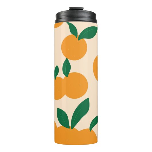Bouteilles Isothermes Modern Stylish Citrus Fruit Oranges Pattern (Devant)