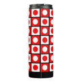 Bouteilles Isothermes Moderne Abstrait Noir Rouge & Blanc (Dos)