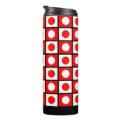 Bouteilles Isothermes Moderne Abstrait Noir Rouge & Blanc (Tourné sur la droite)