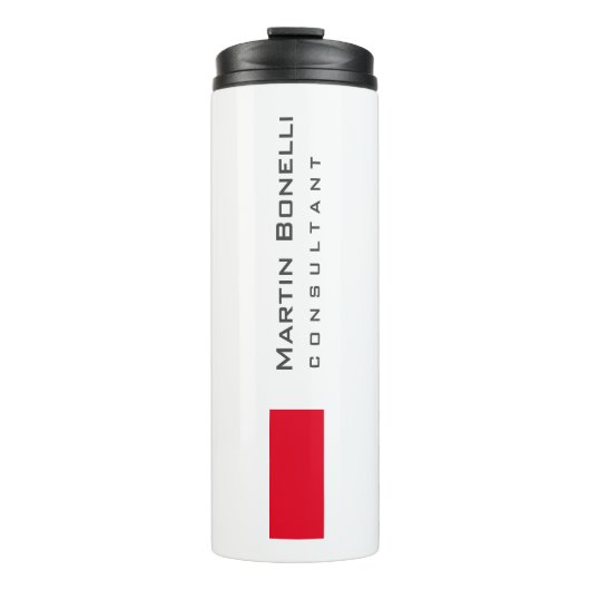 Bouteilles Isothermes Moderne Blanc Rouge Simple Consultant (Devant)