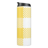 Bouteilles Isothermes Moderne Chic Rustique Blanc & Jaune (Tourné sur la droite)