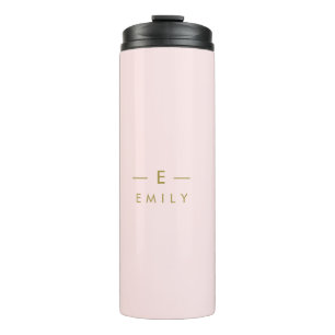 Bouteilles Isothermes Moderne Minimaliste Rose Personnalisée