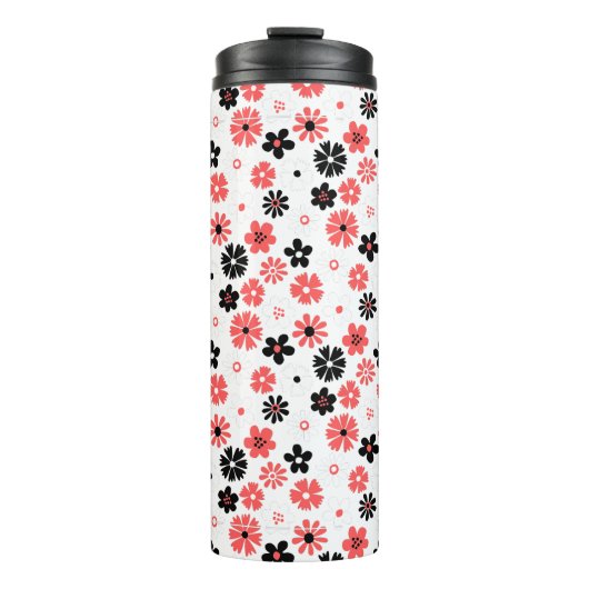 Bouteilles Isothermes Moderne Monogramme Floral (Devant)