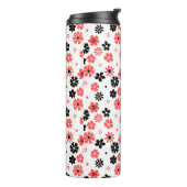 Bouteilles Isothermes Moderne Monogramme Floral (Tourné sur la gauche)