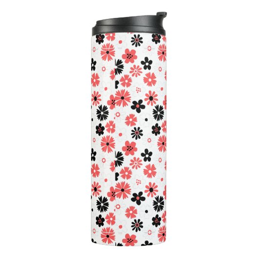 Bouteilles Isothermes Moderne Monogramme Floral (Tourné sur la gauche)