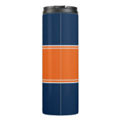 Bouteilles Isothermes Moderne Monogramme Initiale Orange Bleu Cute Boiss (Dos)