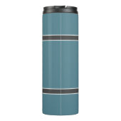 Bouteilles Isothermes Moderne Monogramme Turquoise Grey Stylish Boisson (Dos)