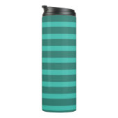 Bouteilles Isothermes Moderne Simple 2 Tone Stripe Géométrique Forêt Ver (Tourné sur la droite)