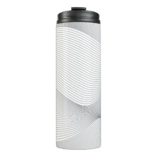 Bouteilles Isothermes Moderne, simple, cool, motif de vague de mouvement