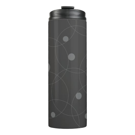 Bouteilles Isothermes Moderne, simple, ludique, amusant motif de cercles (Devant)