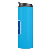 Bouteilles Isothermes Moderne tendance Élégant Bleu Simple Simple Ajoute (Tourné sur la droite)