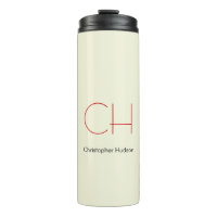 Moderne tendance Monogramme Rouge Beige