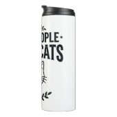 Bouteilles Isothermes Moins de gens plus de chats Design de chat sarcast (Tourné sur la droite)