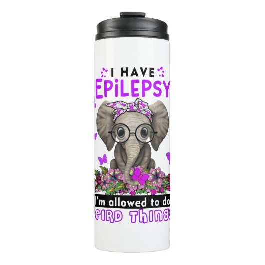 Bouteilles Isothermes Mois de sensibilisation à l'épilepsie Cadeaux de r (Devant)