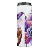 Bouteilles Isothermes Moment mystique de café tatoué papillon (Dos)