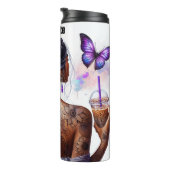 Bouteilles Isothermes Moment mystique de café tatoué papillon (Tourné sur la droite)