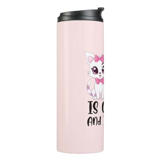 Bouteilles Isothermes Mon chat appelle et je dois y aller (Tourné sur la gauche)