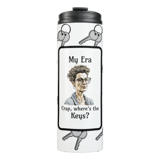 Bouteilles Isothermes Mon ère | Merde, Où sont les clés ? (Devant)