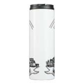 Bouteilles Isothermes Monastère médiéval Mont Saint Michel. France. (Dos)