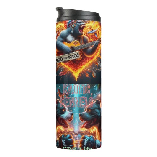 Bouteilles Isothermes Monde de Kaos Tights (Tourné sur la droite)