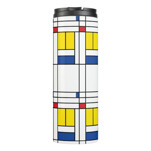 Bouteilles Isothermes Mondrian II Minimum De Stijl Modern Art Design (Dos)