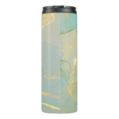 Bouteilles Isothermes Monnaie Vert Marbre Or : Texté (Dos)