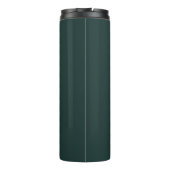 Bouteilles Isothermes Monogram Dark Green Stylish Modern Minimalist (Dos)