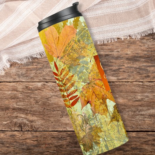 Bouteilles Isothermes Monogram Fall Rustique Golden Maple Leaf