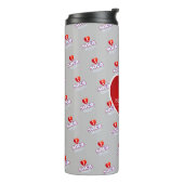 Bouteilles Isothermes MONOGRAM I  J'AIME SOCA sur GRIS (Tourné sur la gauche)