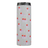 Bouteilles Isothermes MONOGRAM I  LOVE SOCA on GREY (Dos)