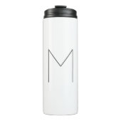 Bouteilles Isothermes Monogram Modern Simple Minimalist Plain (Devant)